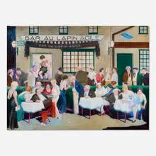 Lester Ambrose, Bar Au Lapin Agile, 1934, oil on canvas