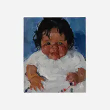 Martha Walter, California Indian Child, oil on panel