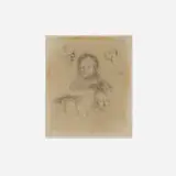 Rembrandt Harmensz van Rijn, Studies of the Head of Saskia and Others, 1636, etching on laid paper