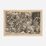 Nicolò Boldrini, Samson and Delilah (after Titian), 1540–45, woodcut on laid paper