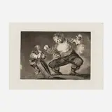 Francisco Goya, Bobalicón (Tras el vicio viene el fornicio) (from the Los disparates series), 1816-19, etching, aquatint, drypoint and engraving on laid paper