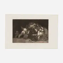 Disparate general (Plate 9 from Los Proverbios) by Francisco Goya, etching and burnished aquatint on wove paper, offered Dec 2025