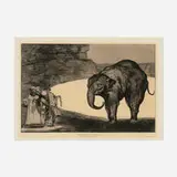 Francisco Goya, ¿Quién se pondrá el cascabel al gato? (from The four additional plates for Los Proverbios), etching and burnished aquatint on laid paper