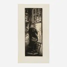 James Tissot, Au bord de la mer, 1880, etching and drypoint