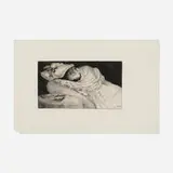 James Tissot, La dormeuse, 1876, drypoint