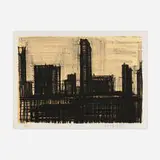 Bernard Buffet, New York X (from the New York portfolio), 1965, lithograph in colors