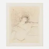 Dans la glu (from the Yvette Guilbert portfolio) by Henri de Toulouse-Lautrec, 1898, lithograph in colors, offered Nov 2025