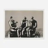 Henry Moore, Three Seated Figures with Children, 1973, lithograph in colors