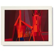 Night Glow #3 by Edmund Lewandowski, 1971, oil on canvas, sold Sep 2011