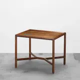 Edward Wormley, Janus occasional table, model 5630A, c. 1957, walnut, Natzler ceramic tiles