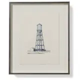 William Steiger, Water Tower, 2004, colored pencil and graphite on paper