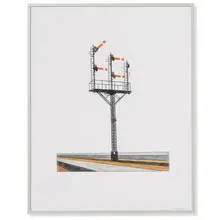 William Steiger, Signal Drawing, 2009, colored pencil on paper