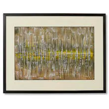 Dialogue II by Jimmy Ernst, 1954, acrylic on paper, sold Sep 2011