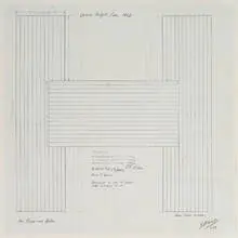 untitled (Denver Sculpture Symposium) by Robert Morris, 1968, graphite on paper, sold Sep 2011