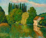 Harry Lachman, L'Indre Touraine, oil on canvas