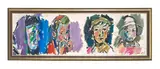 Pinchas Litvinovsky, A group of people, oil on canvas