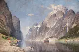 Adelsteen Normann, Boating in a wintery Fjord