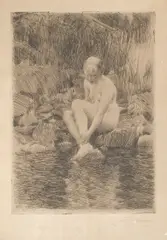 Anders Zorn, Dagmar (Hjert & Hjert 263), 1912, Etching on wove paper