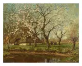 Arnold Marc Gorter, A spring landscape, oil on canvas