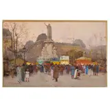 Eugène Galien-Laloue, La Place du Republic, Paris