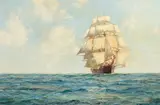 Montague Dawson, The White Star - fair weather - fine voyage