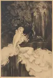 Orchids (Holland, Catania & Isen 466) by Louis Icart, 1937, Etching and drypoint with touches of hand-coloring on wove paper, sold Apr 2023