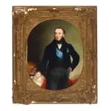 A portrait thought to be of Robert Jocelyn, third Earl of Roden by Continental School, oil on panel, sold Apr 2023