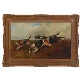 John Emms, On the scent, oil on canvas
