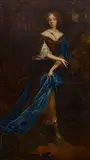Sir Peter Lely, A full-length portrait of a lady as Diana the Huntress, oil on canvas