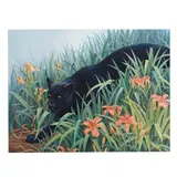 Antoinette Von Grone, The panther, oil on canvas