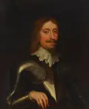 Sir Anthony Van Dyck, A portrait of Charles I dressed in armor, oil on canvas