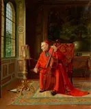 Victor Marais-Milton, A quiet rehearsal, oil on canvas