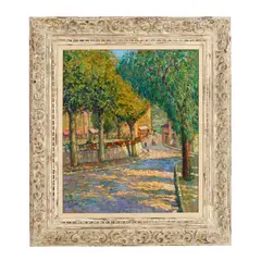 Harry Lachman, Chemin au Port Villefranche, oil on canvas