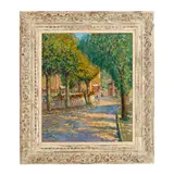 Harry Lachman, Chemin au Port Villefranche, oil on canvas