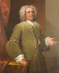 Portrait of a gentleman, three-quarter length, in a green coat by Joseph Highmore, oil on canvas, sold Feb 2023