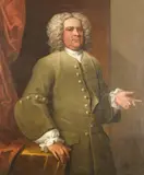 Joseph Highmore, Portrait of a gentleman, three-quarter length, in a green coat, oil on canvas