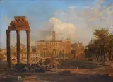 Arthur John Strutt, The Campo Vaccino, Rome, oil on canvas