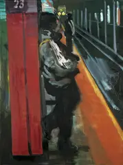 Subway 23rd by Rainer Fetting, 2005, Öl auf Leinwand, sold Nov 2011