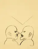 George Grosz, Zwei streitende Männer