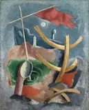 René (Renato) Paresce, Ohne Titel, 1933, Öl auf Leinwand