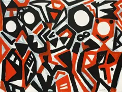 Extrem by A. R. Penck, 2007, Acryl auf Leinwand, sold Nov 2010