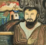 Franz Radziwill, Bildnis eines bärtigen Mannes, 1921, Öl auf Leinwand