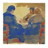 Im Krug by Emil Nolde, Um 1908, Aquarell auf Papier, sold Nov 2010