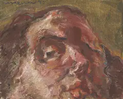 Marwan, Kopf, 1975, Öl auf Leinwand