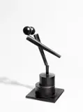 Fritz Koenig, Kleine Zwei XIX, 1976, Bronze mit grau-schwarzer Patina
