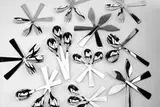 Gio Ponti, Flatware set (66), 1955, Stainless steel