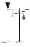 Triennale lamp by Gino Sarfatti, c. 1956, Enameled metal, marble, stainless steel, leather, sold Dec 2011