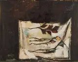 Guiseppe Gambino, Still life with flowers, 1961, Oil on canvas