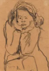 Enzo Masieri, Untitled, c. 1910, Charcoal on paper