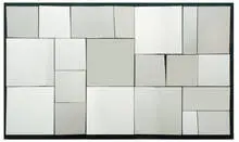 Neal Small, Angled Mirror, c. 1970s, Mirror on painted plywood mount